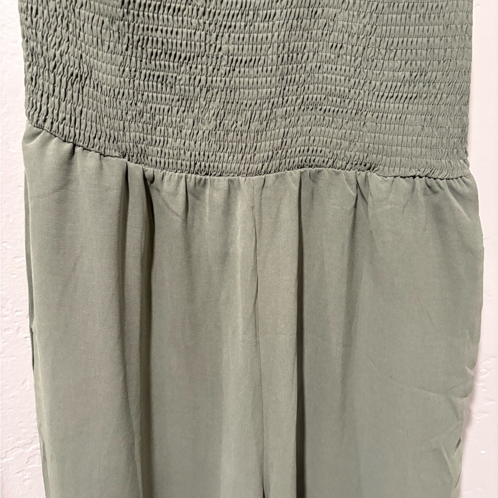 Angashion Green One Shoulder Jumpsuit - Picture 3 of 4